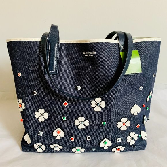 NWT! KATE SPADE ASH SPEED APPLIQUE TRIPLE COMPARTMENT TOTE...